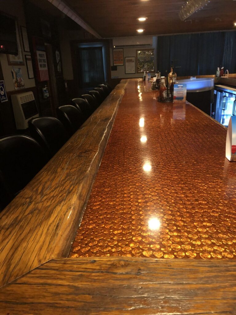 Jamison City Hotel & Restaurant's Famous Penny Bar